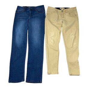 Democracy Womens Jeans Size 6 Lot of Two "Ab"Solution" Straight Slim Casual